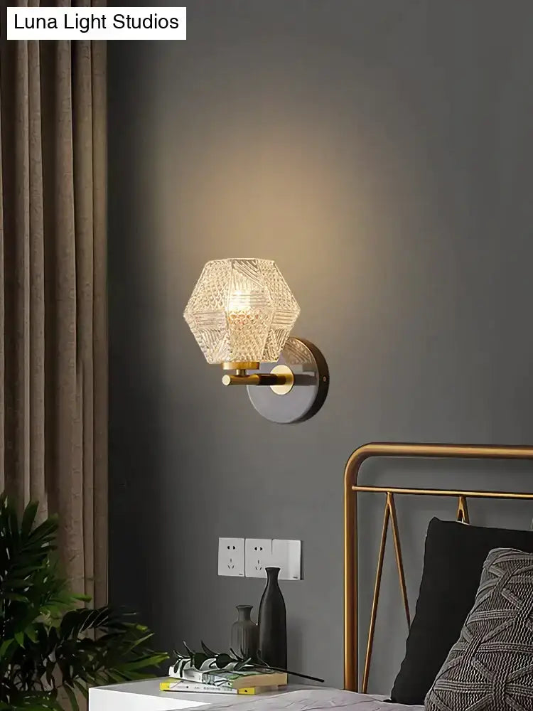 Gold Crystal LED Wall Sconce