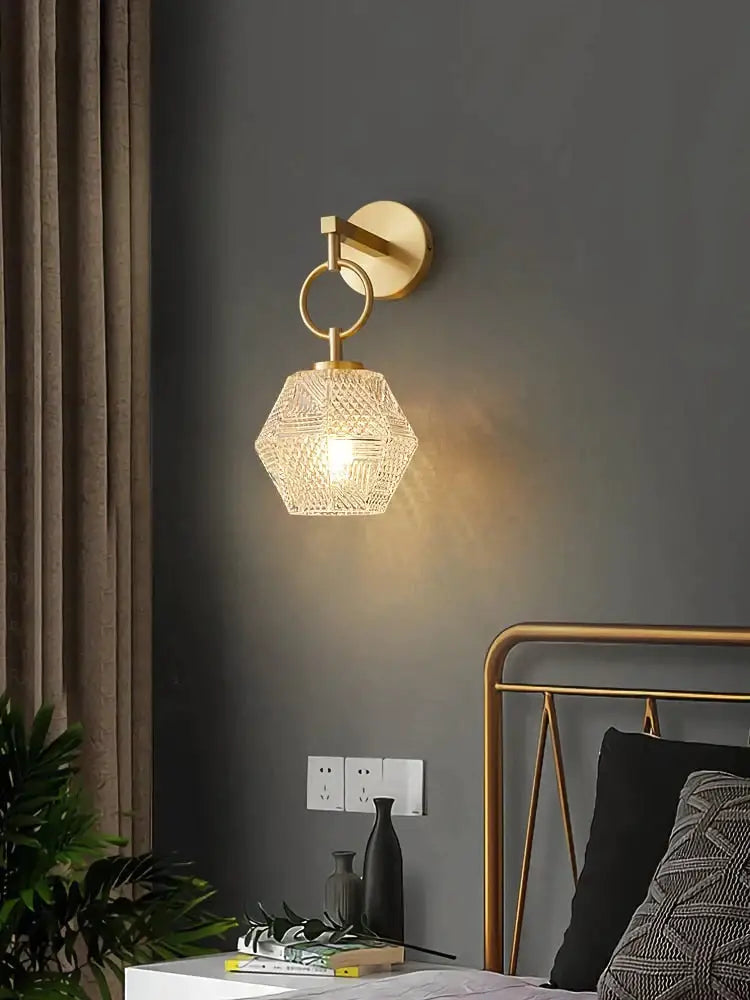 Gold Crystal LED Wall Sconce