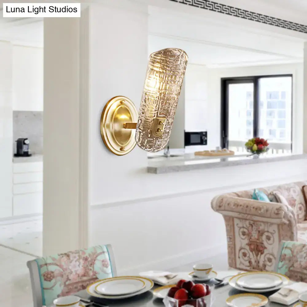 Gold Prism Glass Sconce