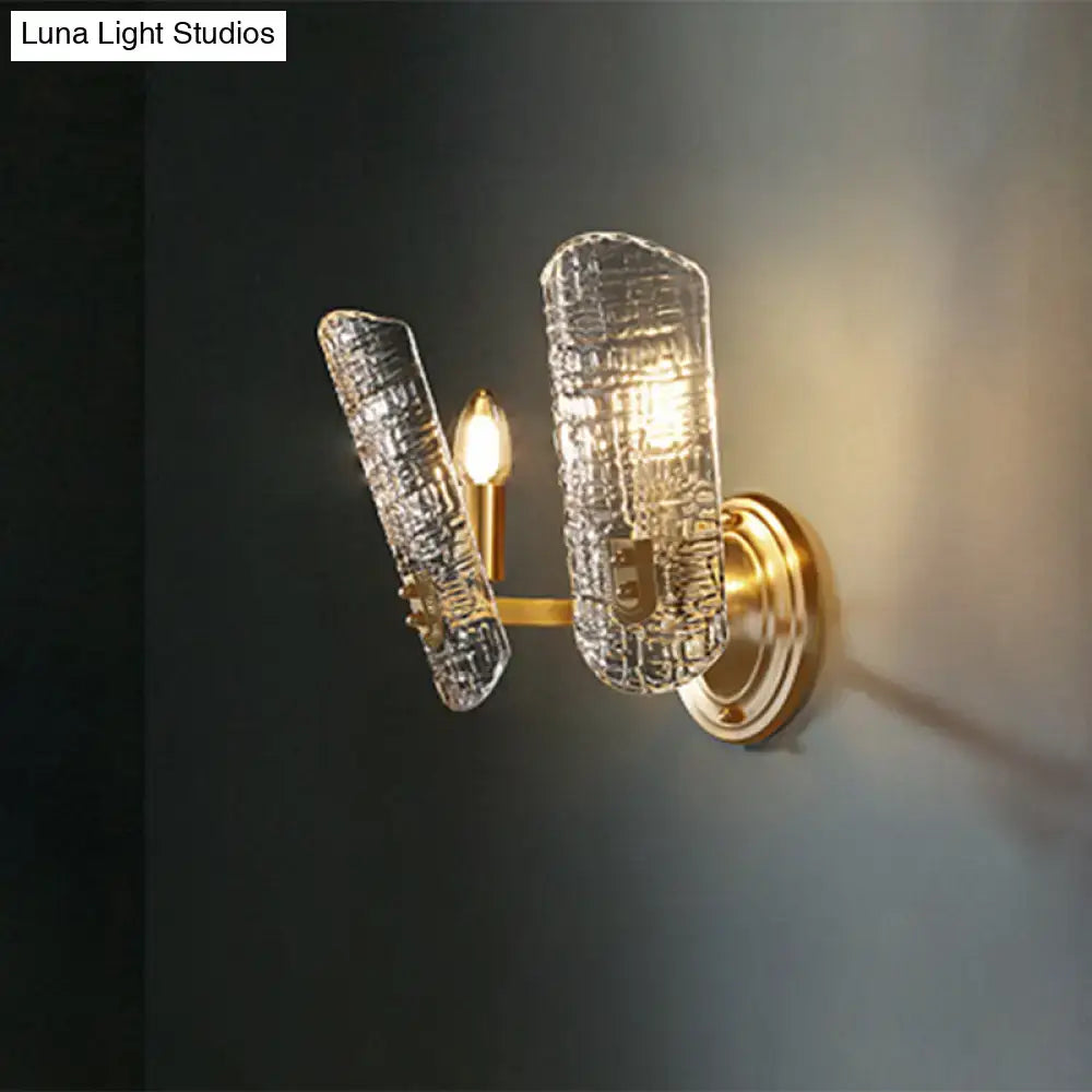 Gold Prism Glass Sconce