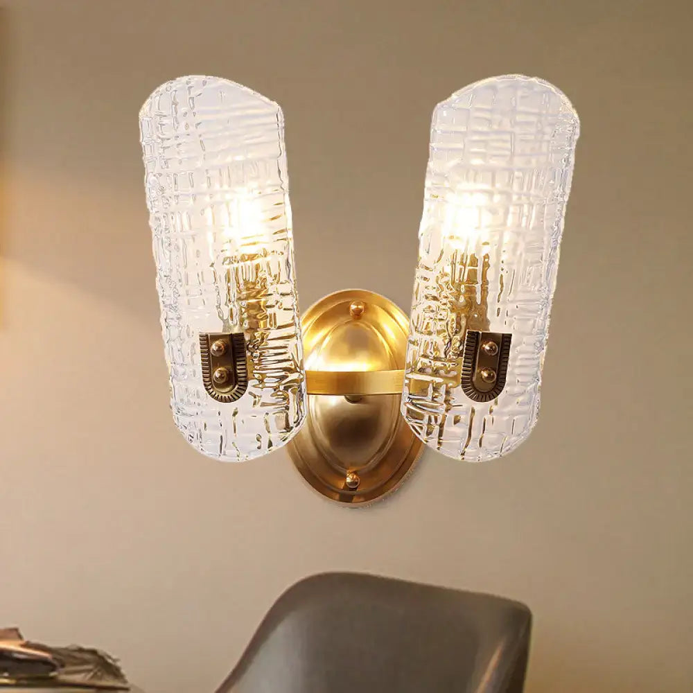 Gold Prism Glass Sconce