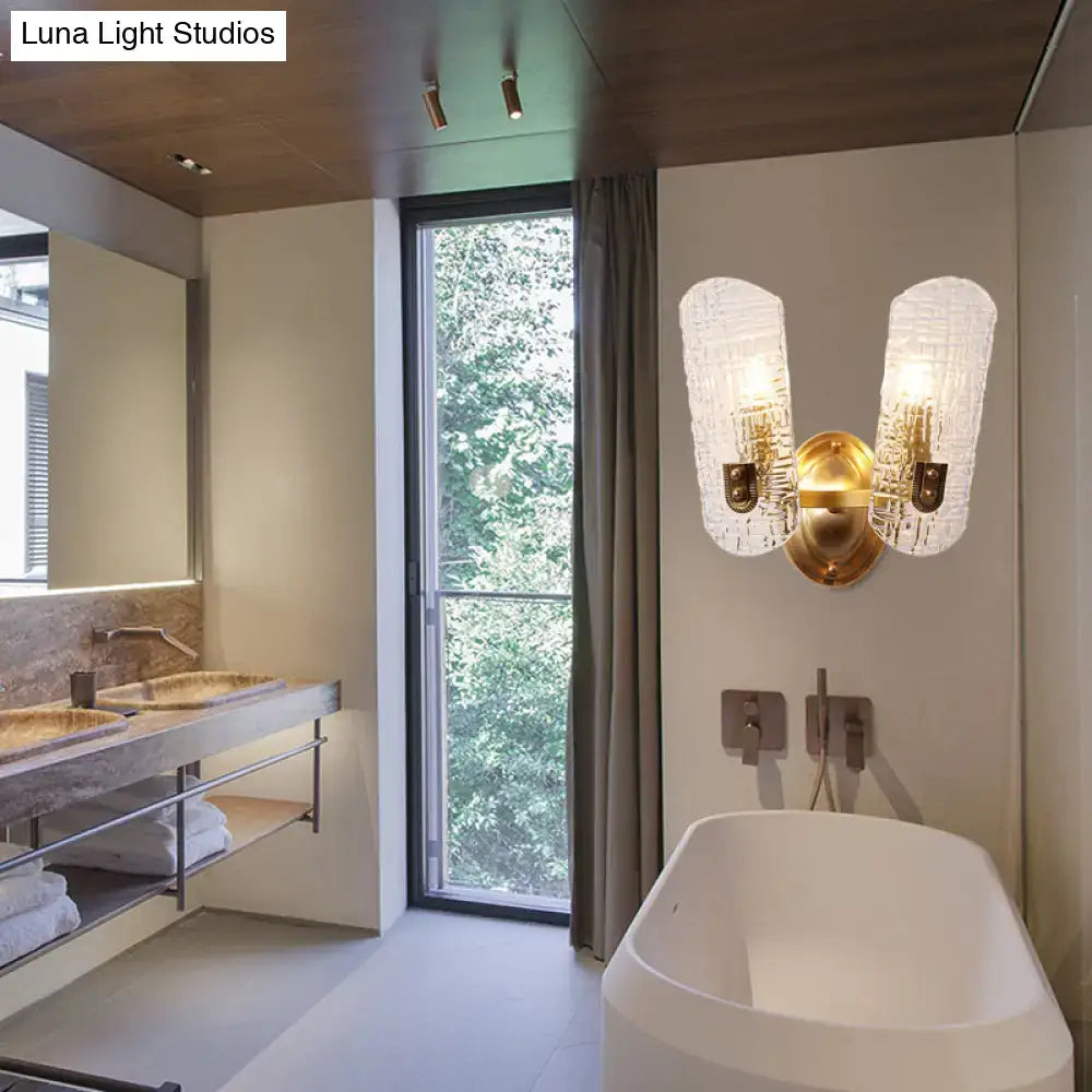 Gold Prism Glass Sconce