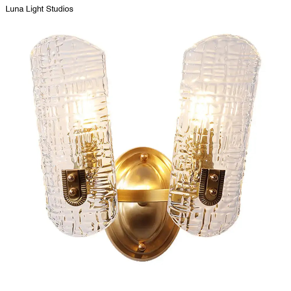 Gold Prism Glass Sconce