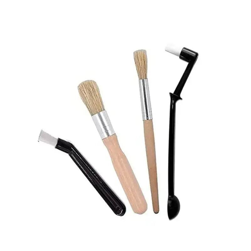 Wood Coffee Brush Set