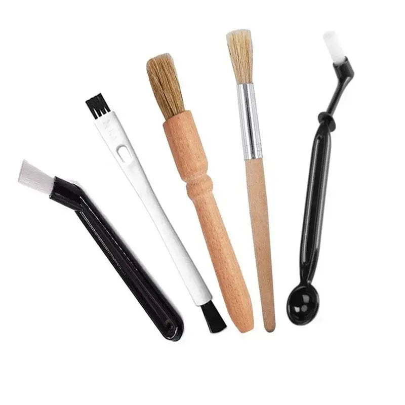 Wood Coffee Brush Set