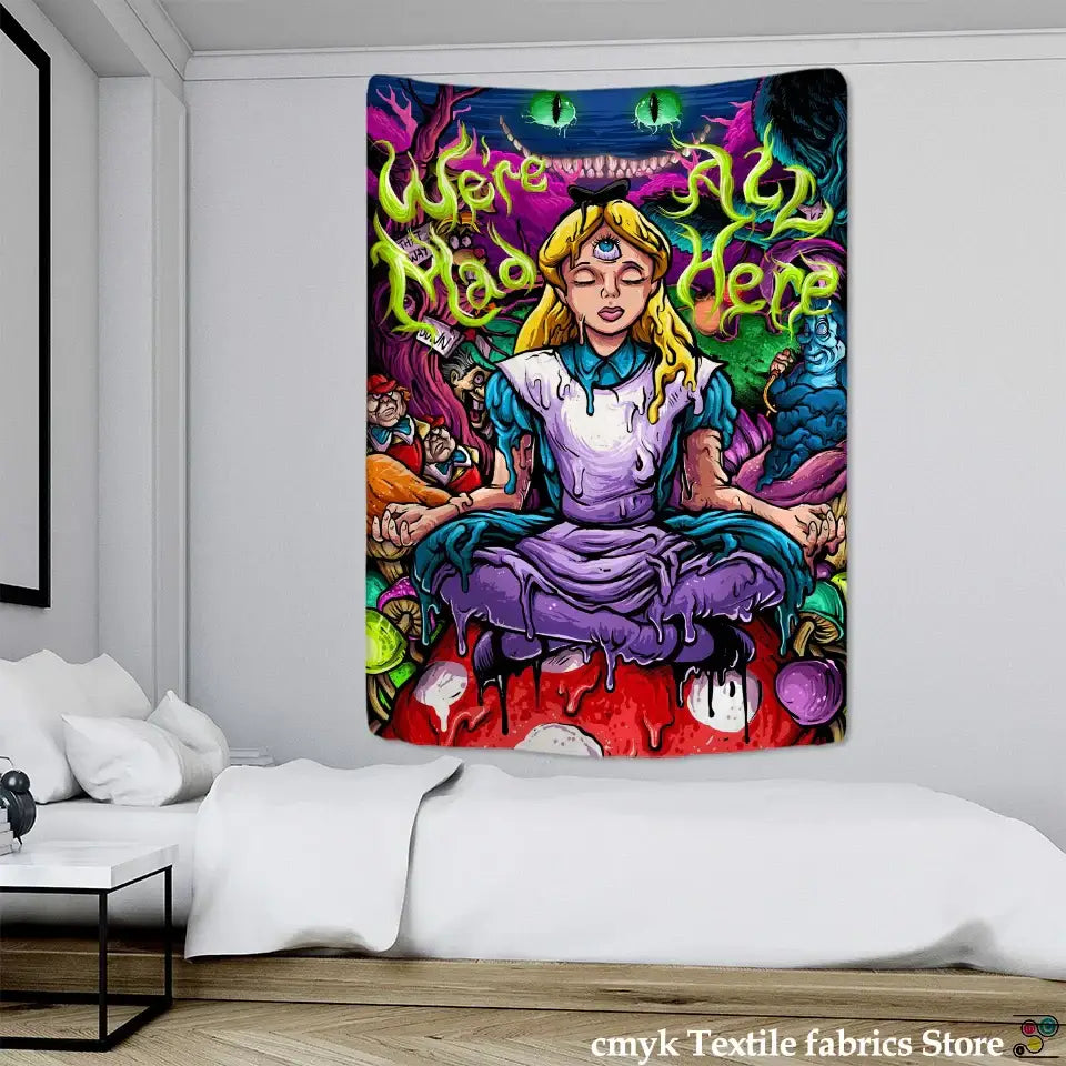 Anime Girl Wall Tapestry