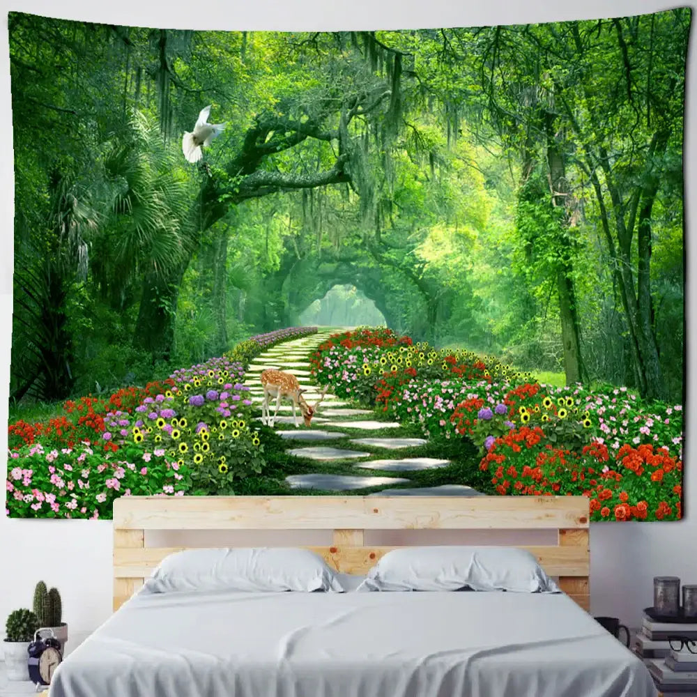 Bamboo Forest Wall Tapestry
