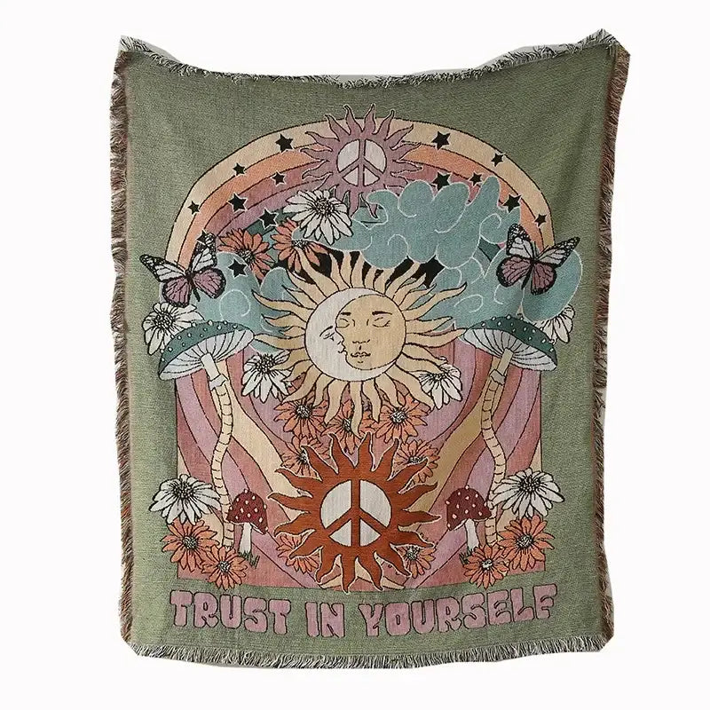Ethnic Sofa Blanket Tapestry