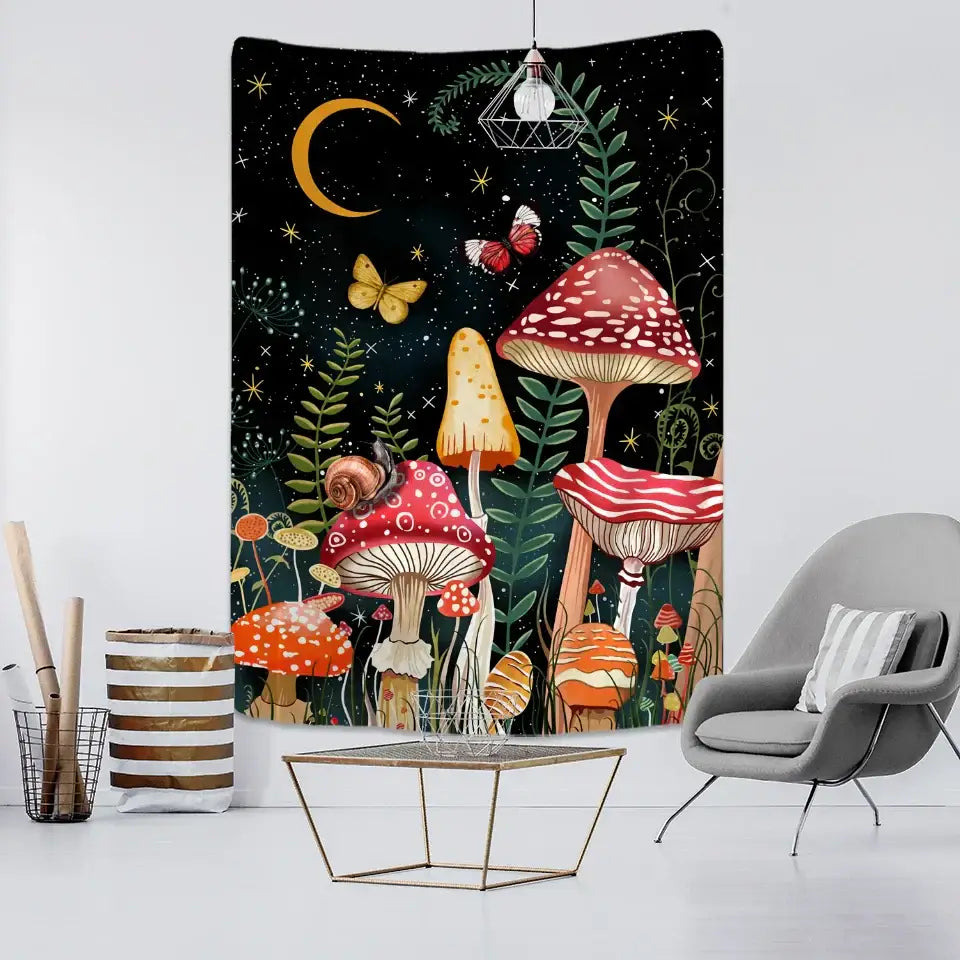 Rainbow Cartoon Tapestry