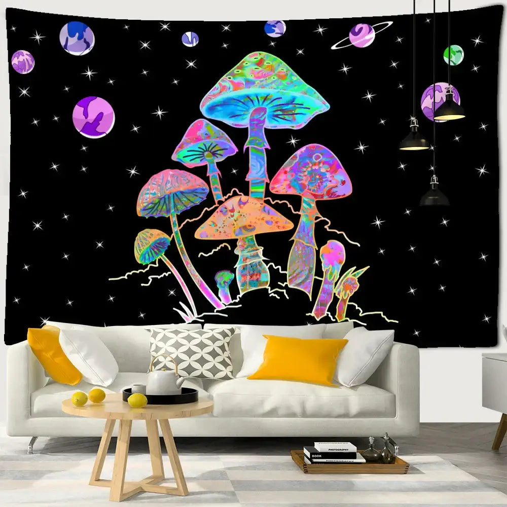 Rainbow Cartoon Tapestry