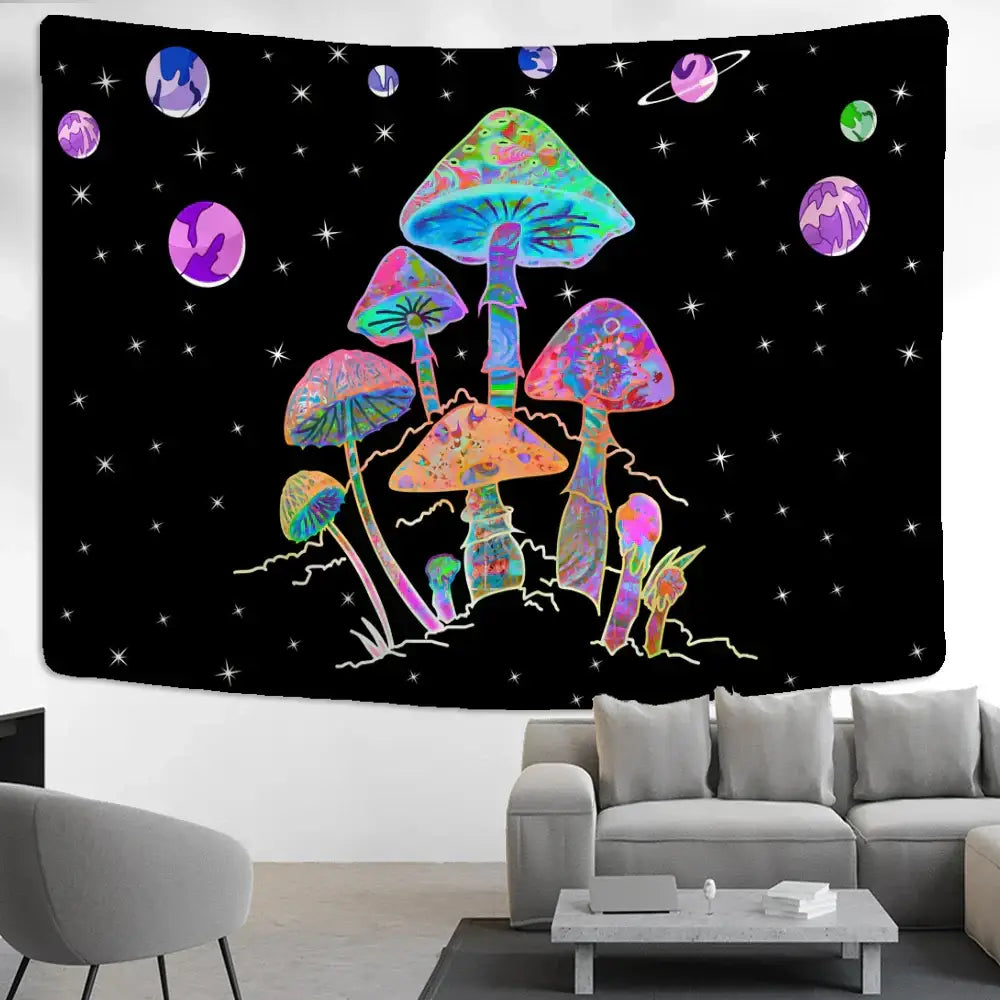 Rainbow Cartoon Tapestry