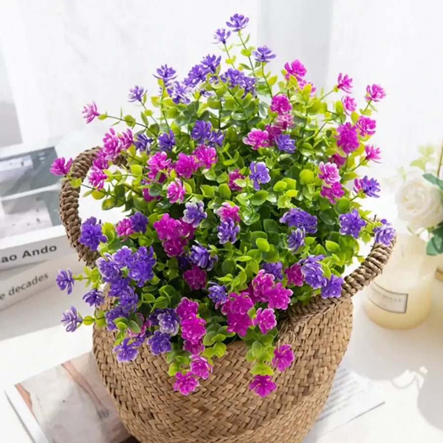 Purple Eucalyptus Faux Plant