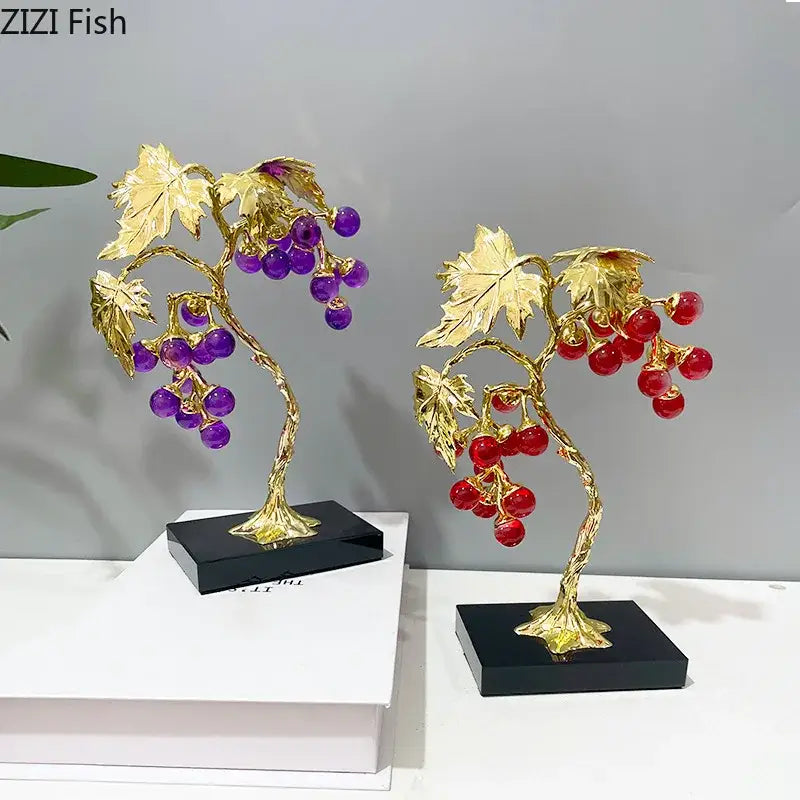 Crystal Grape Tree Ornaments