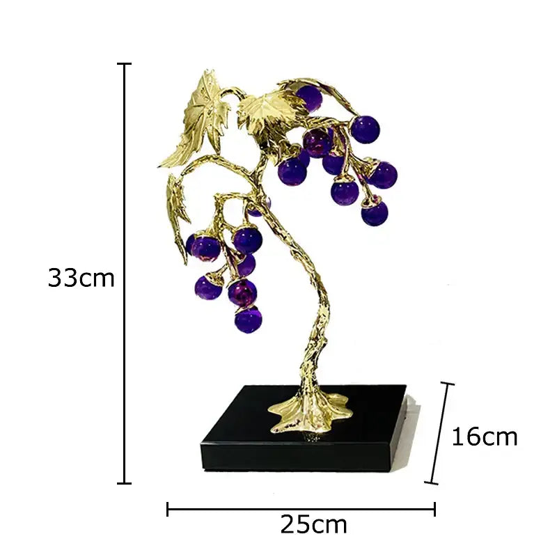 Crystal Grape Tree Ornaments