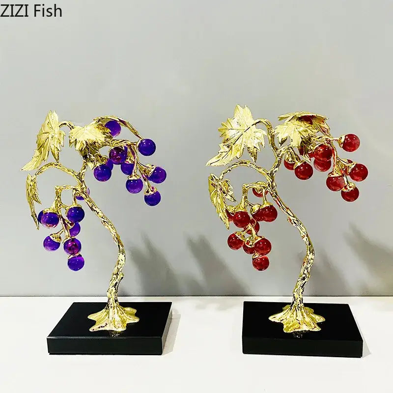 Crystal Grape Tree Ornaments