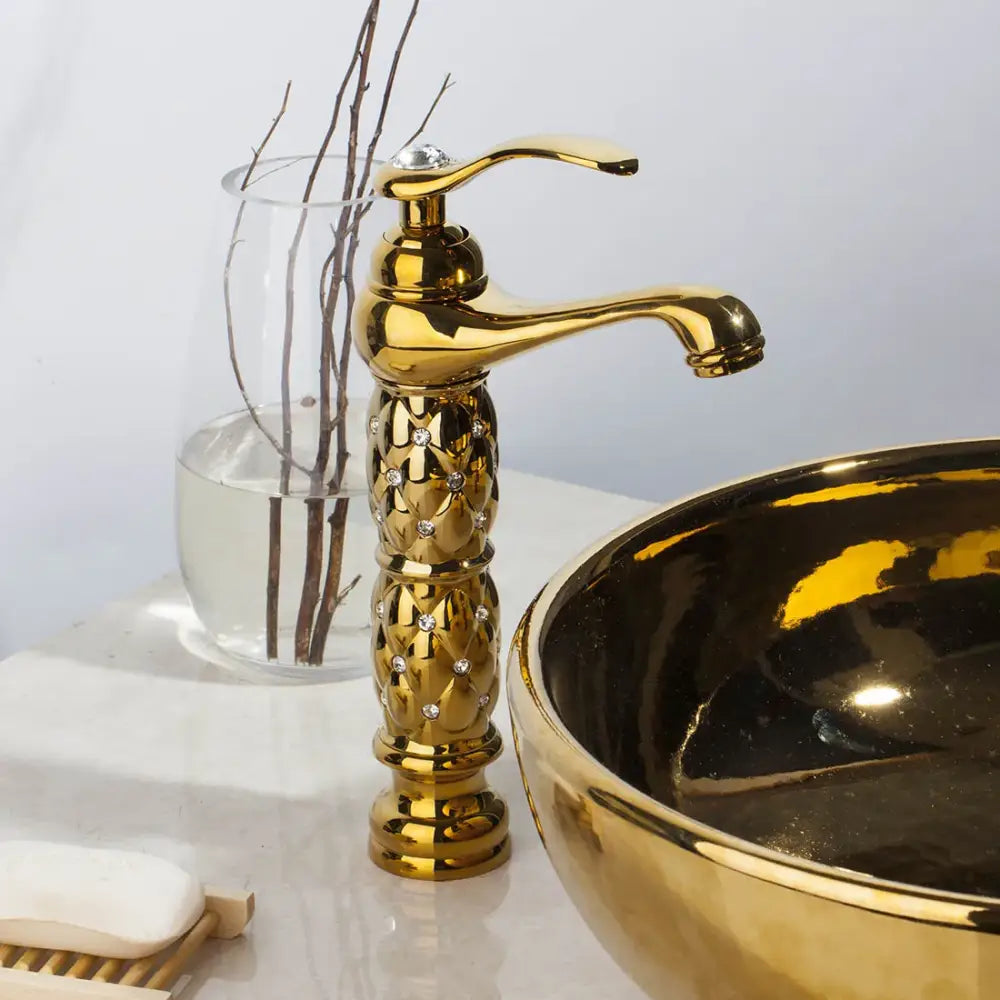 Golden Diamond Basin Faucet