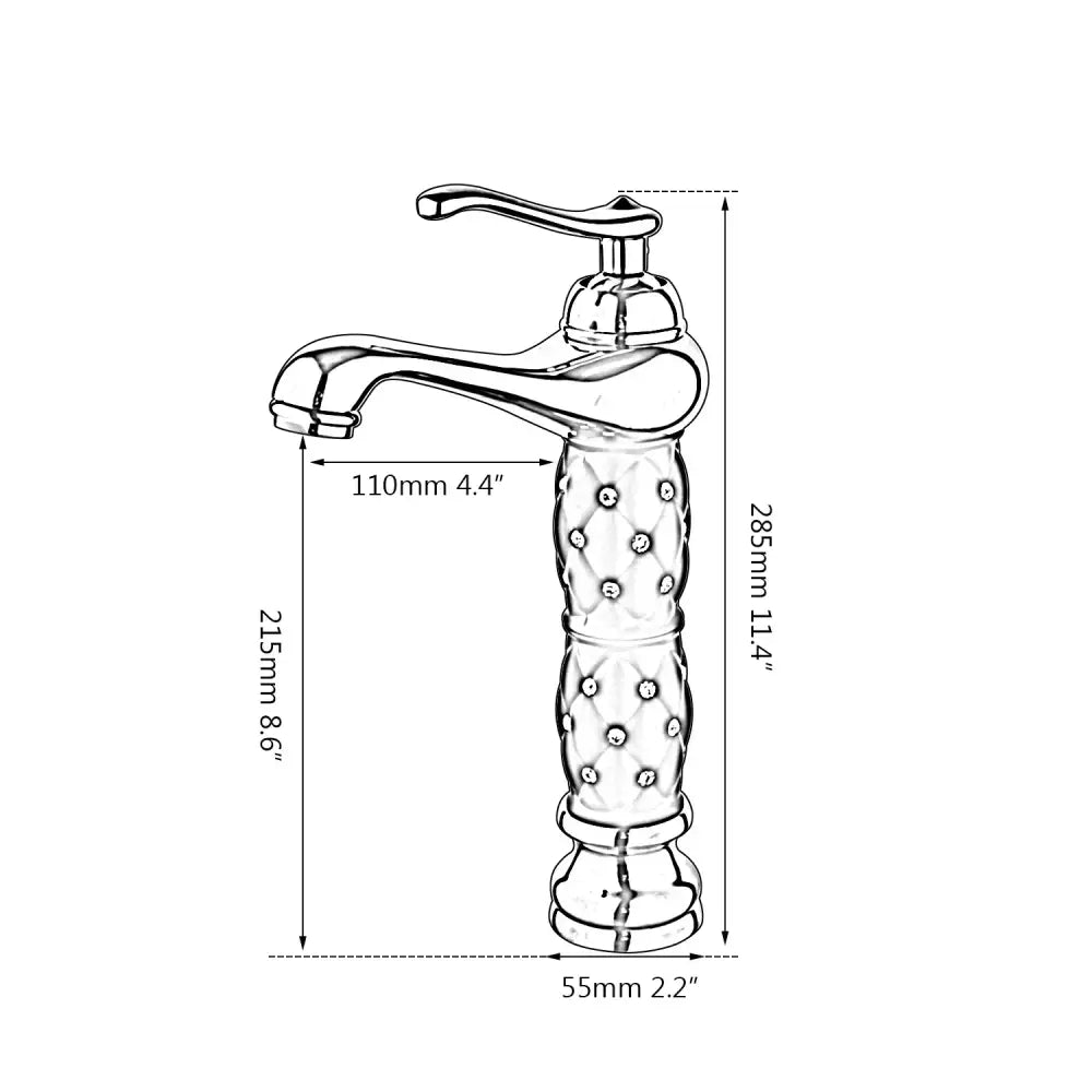 Golden Diamond Basin Faucet