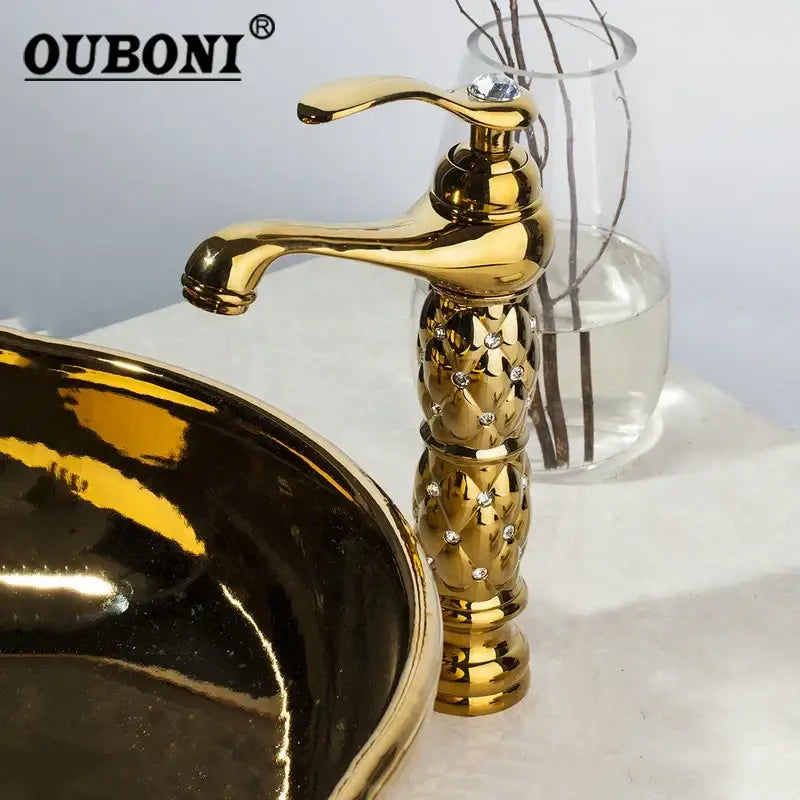 Golden Diamond Basin Faucet