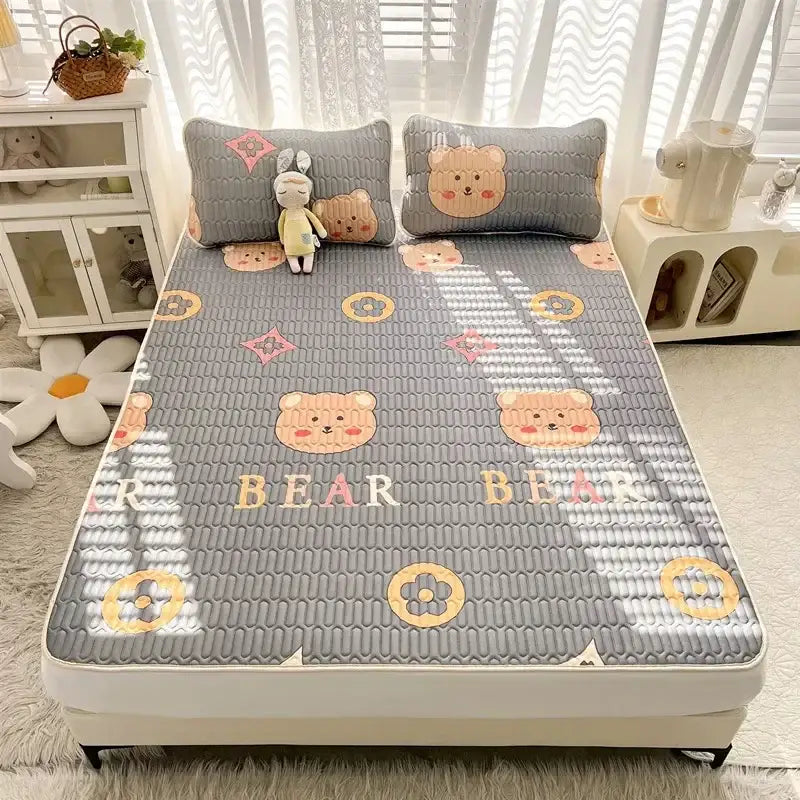 Striped Cartoon Mattress Set