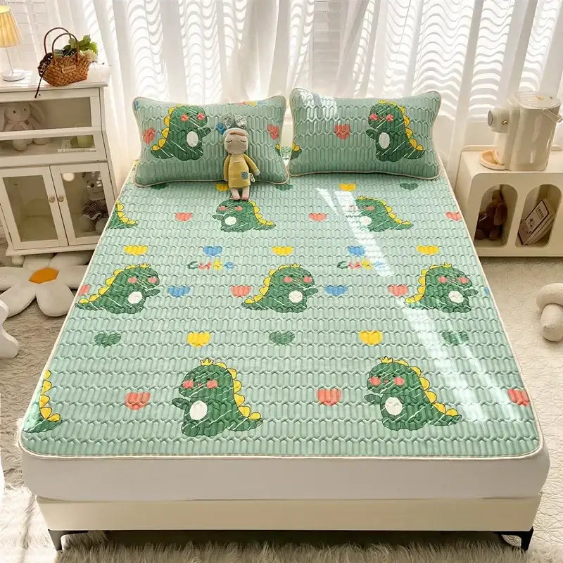 Striped Cartoon Mattress Set