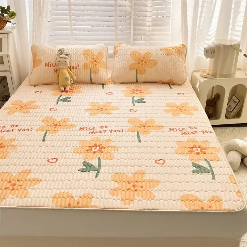 Striped Cartoon Mattress Set