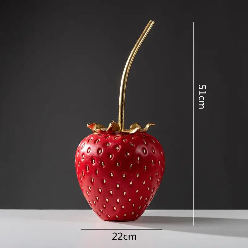Gold Strawberry Figurine