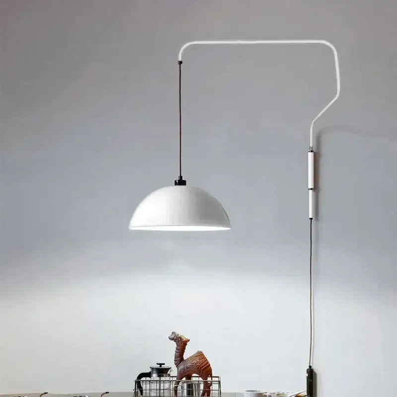 Red Enamel Pendant Light