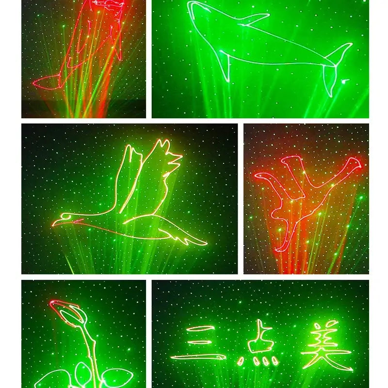 Red Green Laser Light