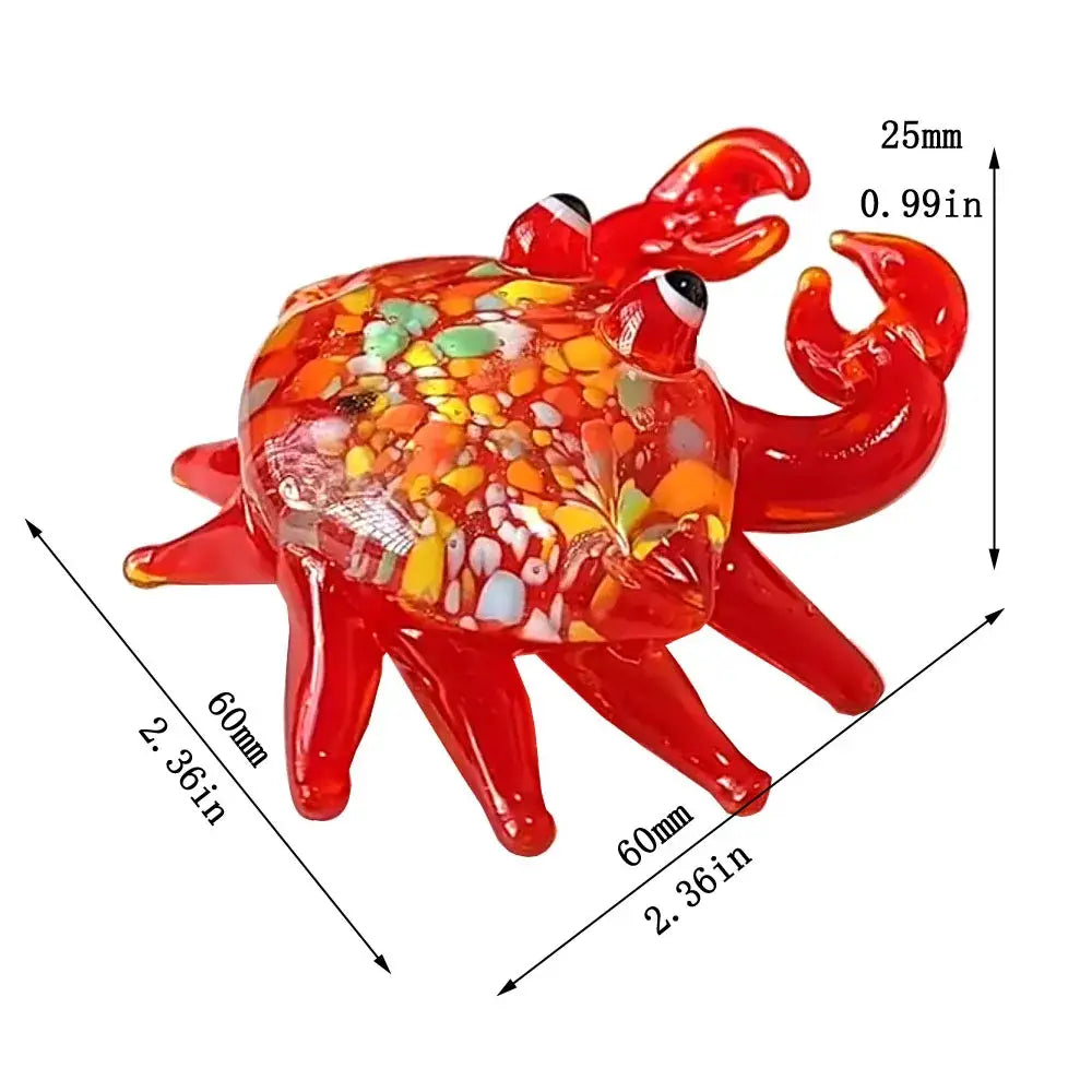 Red Speckled Crab Sculpture