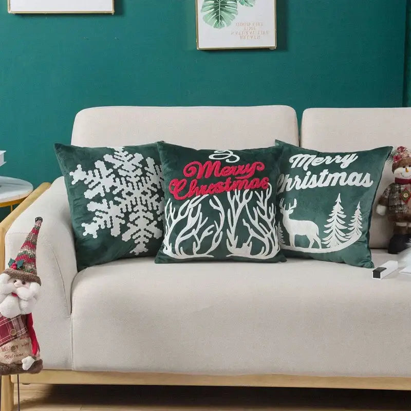 Red Velvet Christmas Pillow