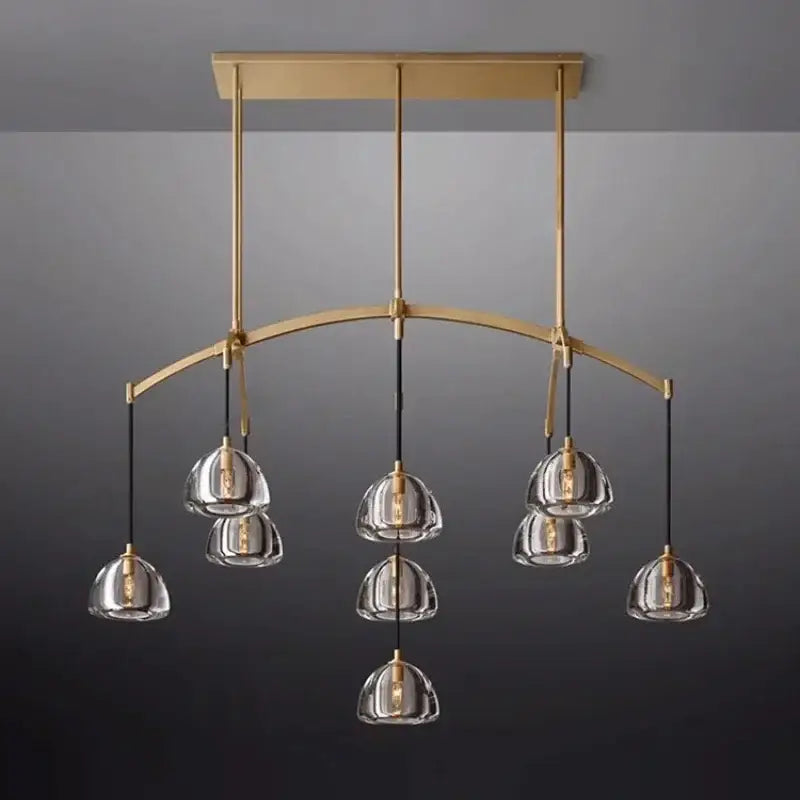 Black Brass Crystal Chandelier 13-Head D152cm