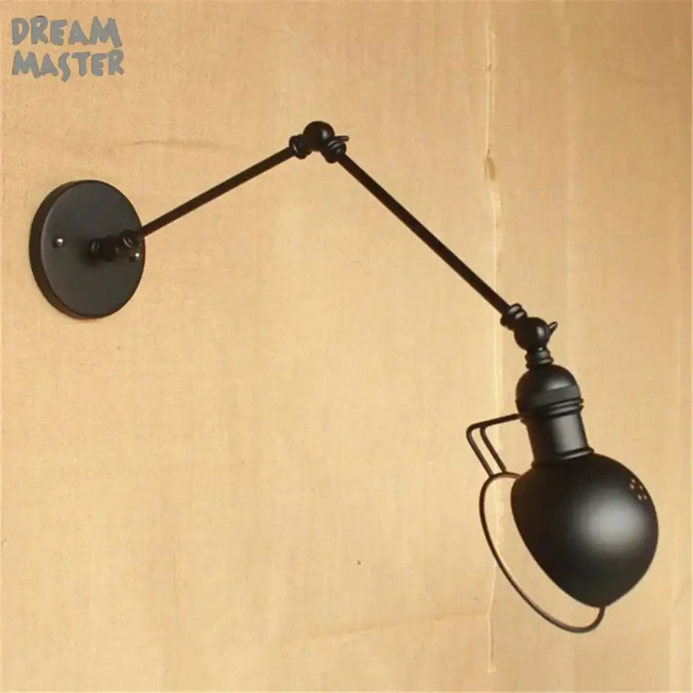Matte Black Swing Sconce
