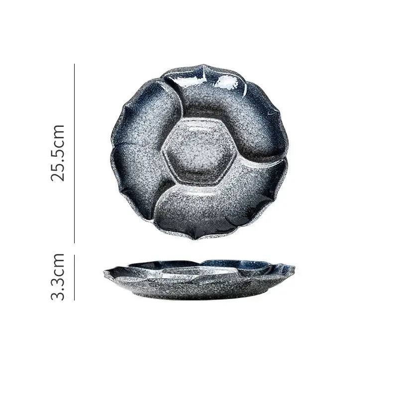 Speckled Ceramic Dinner Plate 12-Inch Round