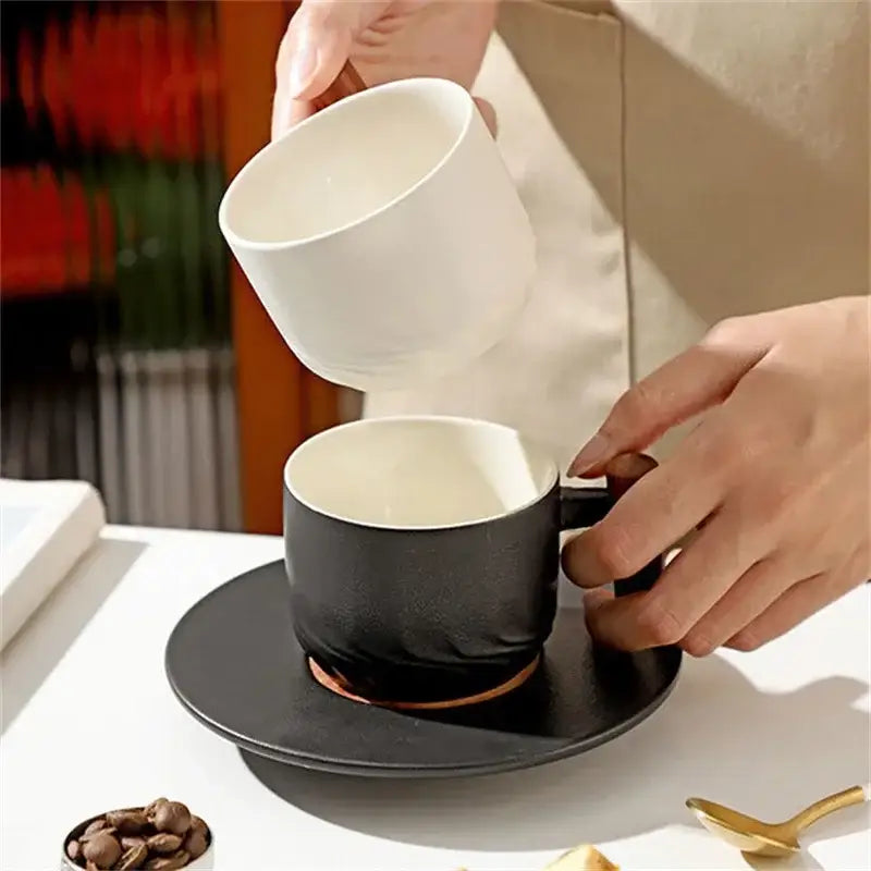 Ceramic Coffee Cup Set