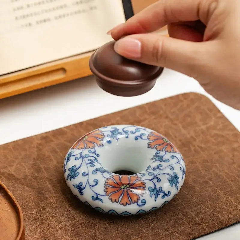 Blue Porcelain Teacup Set