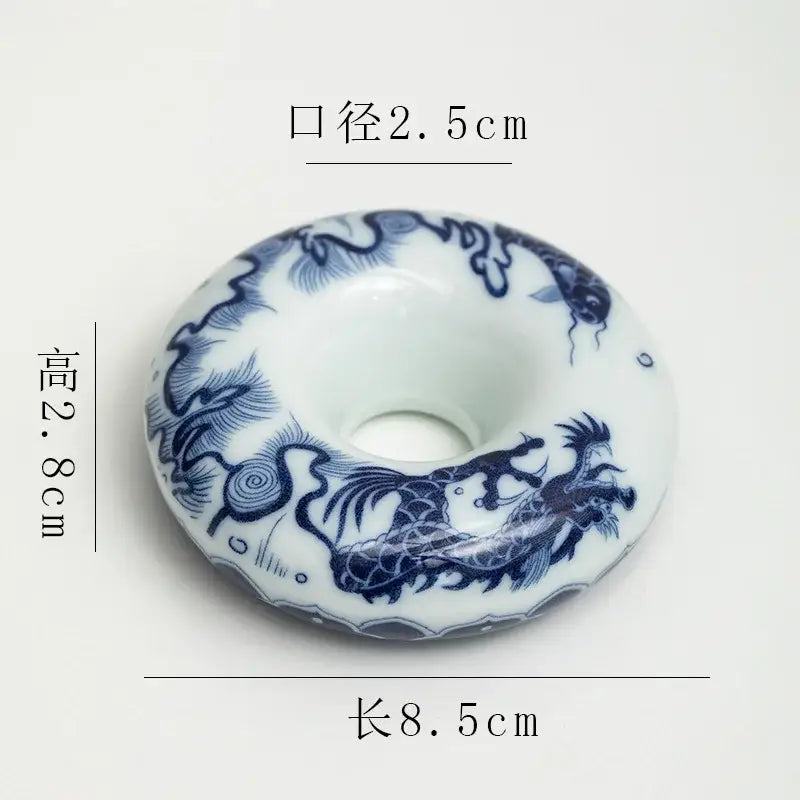 Blue Porcelain Teacup Set