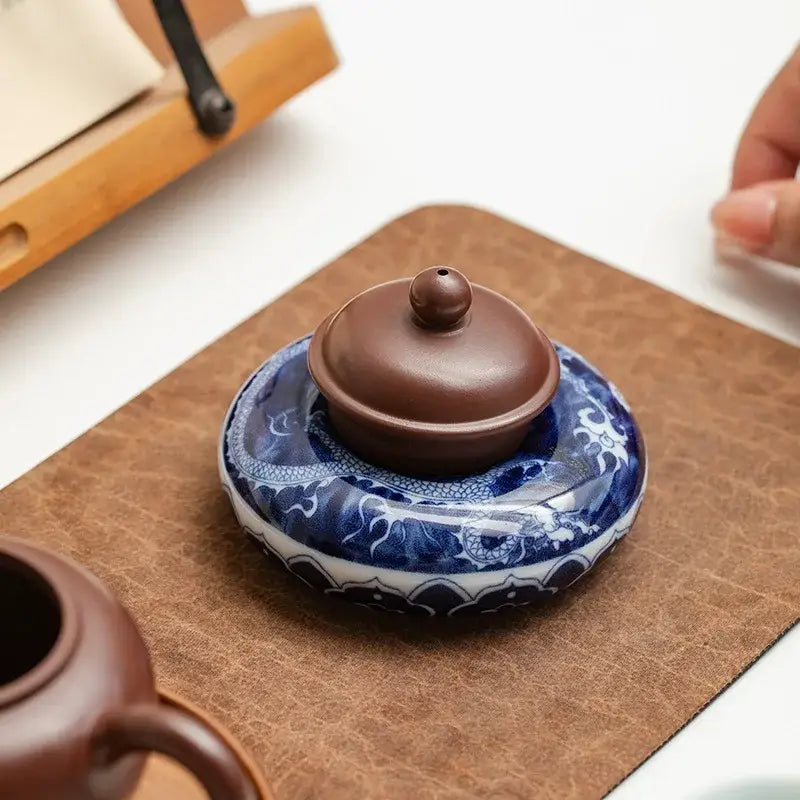 Blue Porcelain Teacup Set