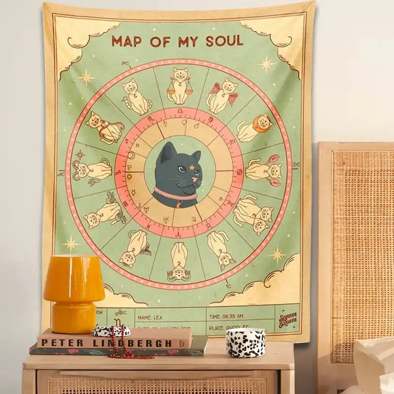 Mint Cream Zodiac Tapestry