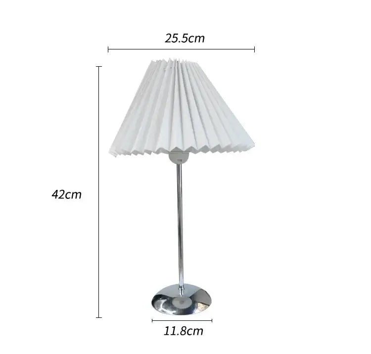 Brass Pleated Table Lamps