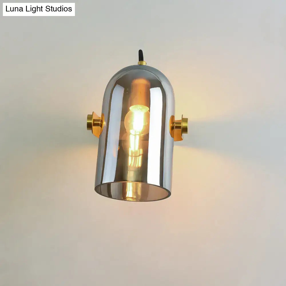 Brass Cloche Sconce Light