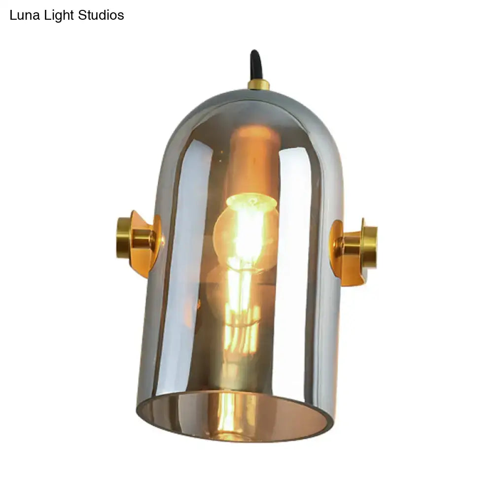 Brass Cloche Sconce Light