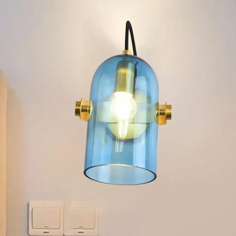 Brass Cloche Sconce Light