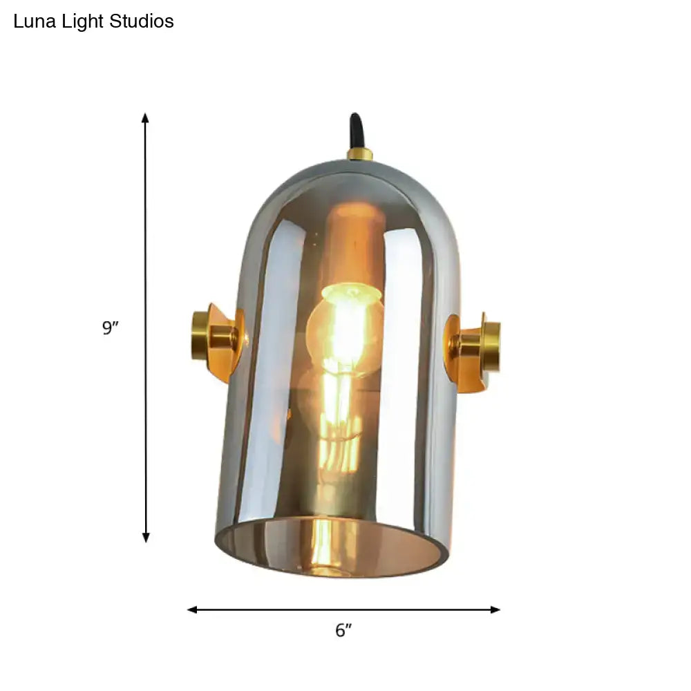 Brass Cloche Sconce Light
