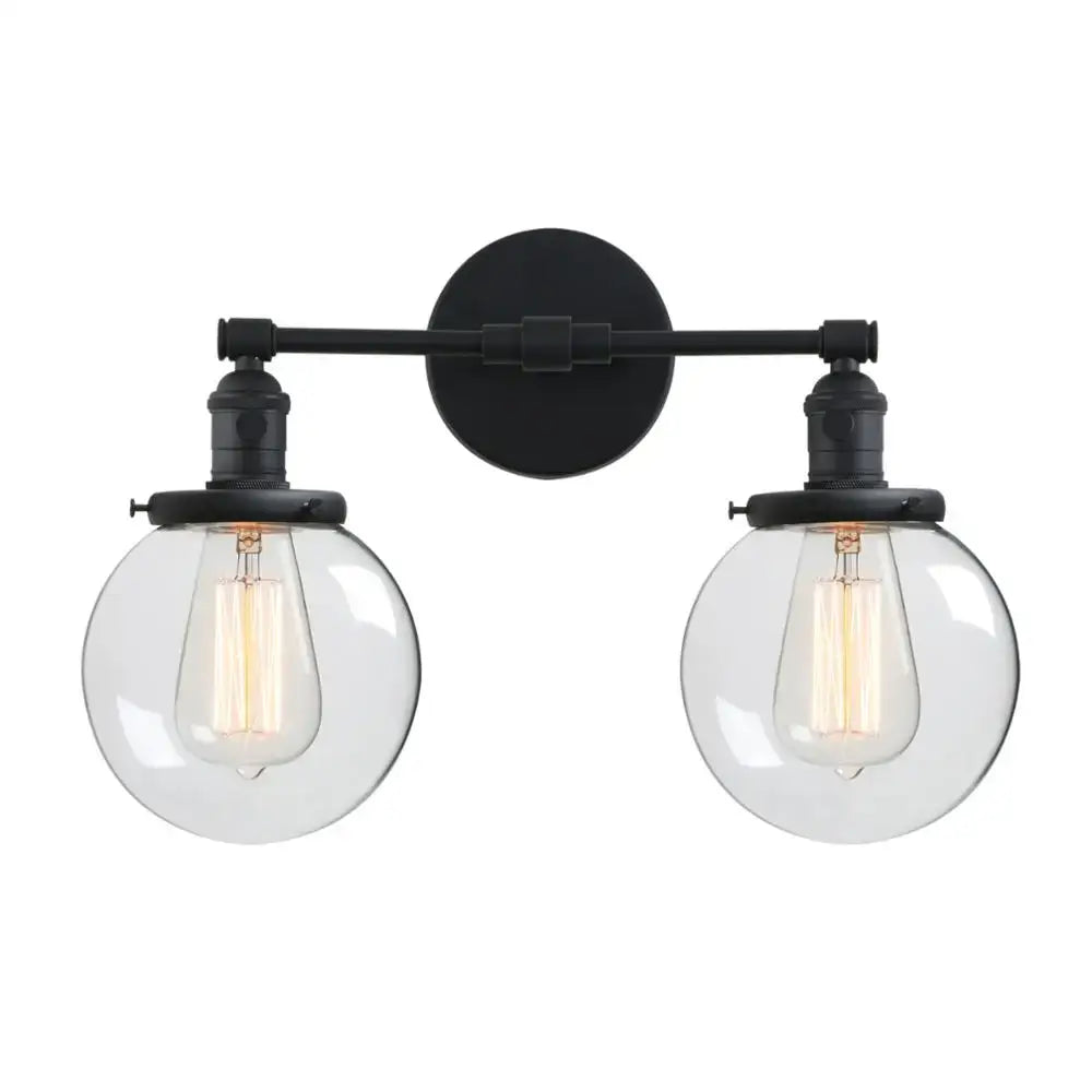Chrome Glass Globe Sconce