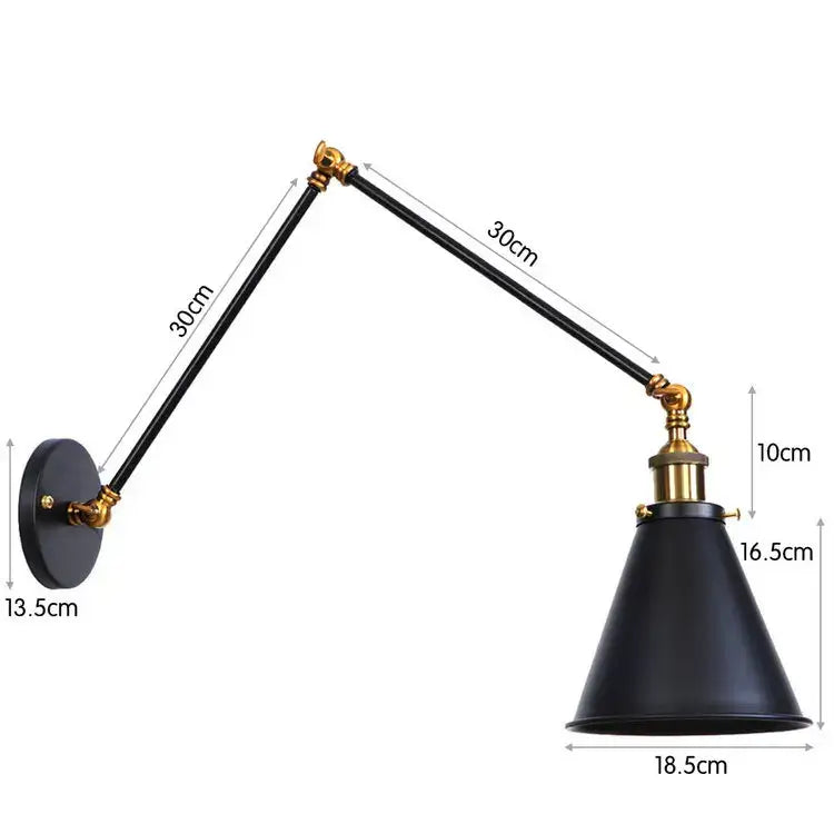 Copper Industrial Wall Lamp