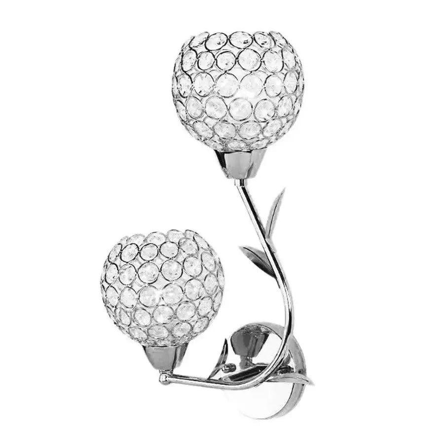 Gold Chrome Crystal Sconce