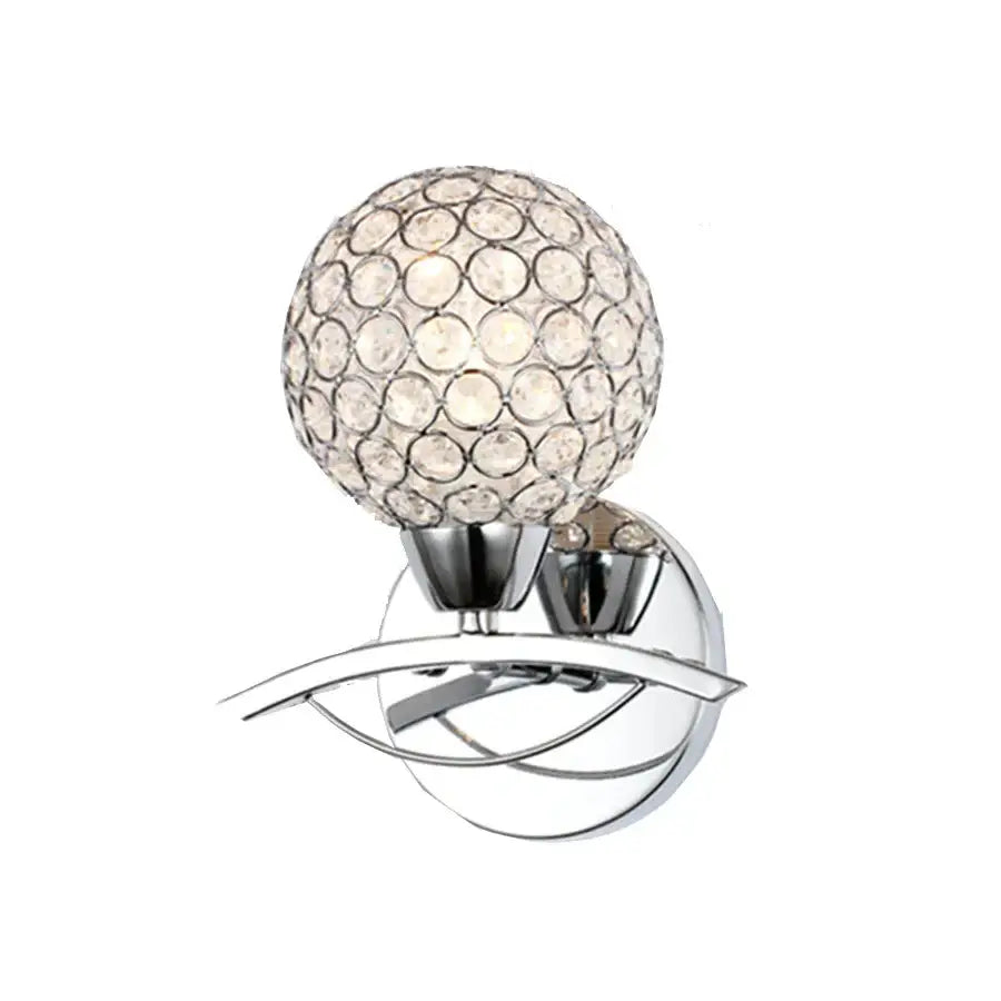 Gold Chrome Crystal Sconce
