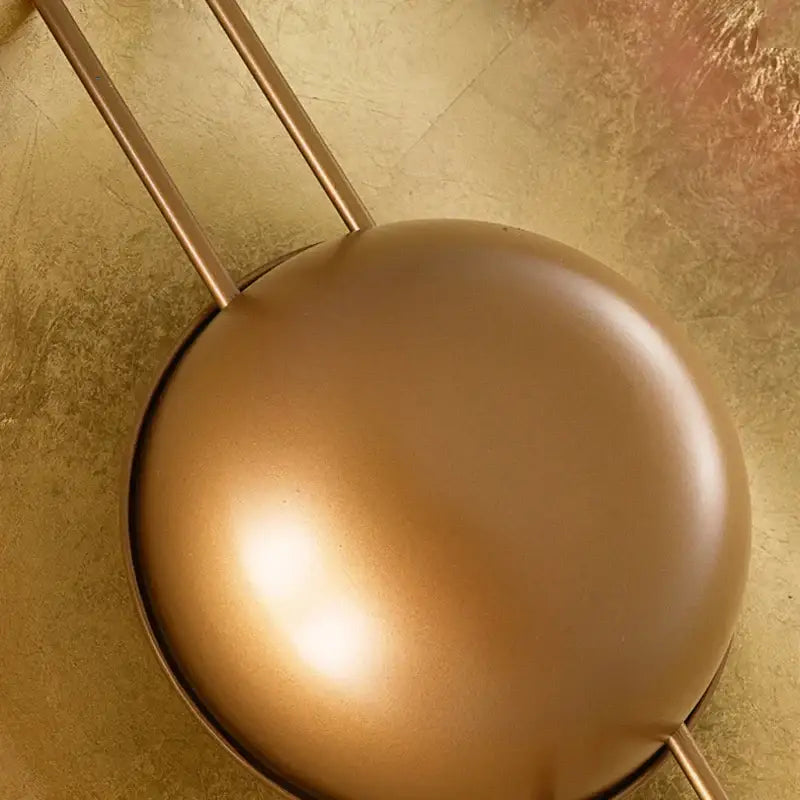 Gold Round Wall Lamp