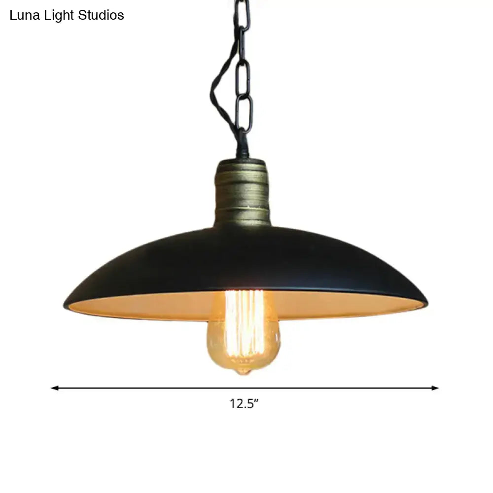 Black Brass Ceiling Light