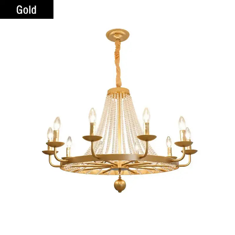 Black Crystal Chandelier For Living Areas